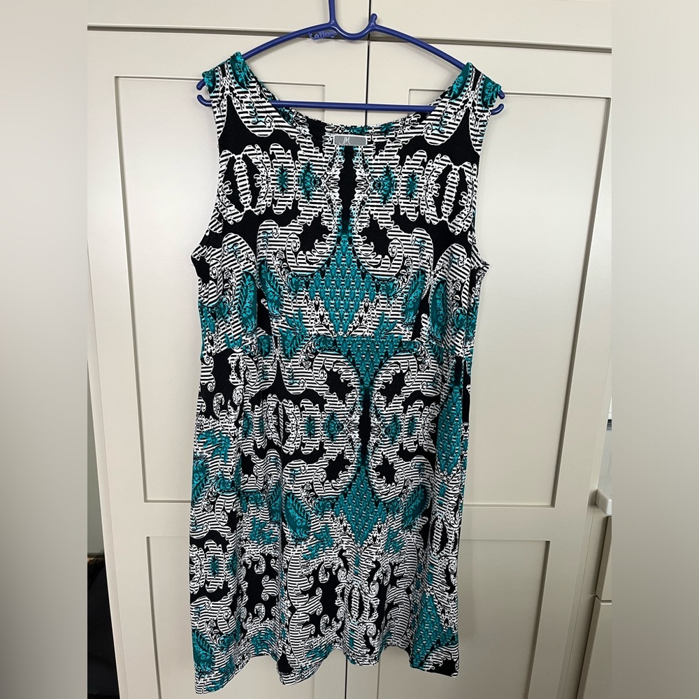 JM Collection brocade print dress size 1x